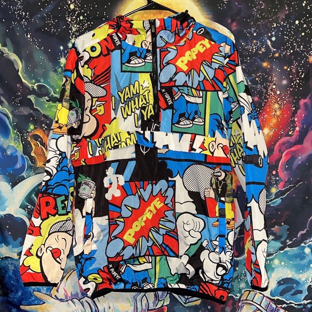Men’s Medium Reason Popeye Exclusive Collab Jacket For Sale NWT